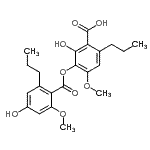 CAS#: 69563-43-5， 2-Hydroxy-3-[(4-hydroxy-2-methoxy-6-propylbenzoyl)oxy]-4-methoxy-6-propylbenzoic acid