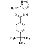 CAS#: 696647-76-4， N-(4-Amino-1,2,5-oxadiazol-3-yl)-4-(2-methyl-2-propanyl)benzamide