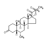 CAS#: 69688-15-9， (5beta,6alpha)-6-Methyl-3,20-dioxopregnan-17-yl acetate