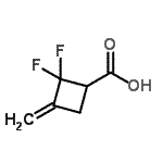 CAS#: 697-55-2， 2,2-Difluoro-3-Methylenecyclobutanecarboxylic Acid