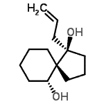 CAS 登录号：697286-71-8， (1R,5R,6R)-1-烯丙基螺[4.5]癸烷-1,6-二醇