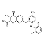 CAS 登录号：697287-17-5， (5xi)-1-O-({2-[(2-氯-6-氟苯基)氨基]-5-甲基苯基}乙酰基)-beta-L-来苏-吡喃己醛糖酸