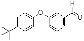 structure of CAS# 69770-23-6, 3-[4-(1,1-Dimethylethyl)Phenoxy]-Benzaldehyde;3-(4-(Tert-Butyl)Phenoxy)Benzaldehyde;3-{[4-(1,1-Dimethylethyl)Phenyl]Oxy}Benzaldehyde