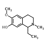 CAS#: 698336-80-0， 1-Ethyl-6-methoxy-2-methyl-1,2,3,4-tetrahydro-7-isoquinolinol