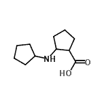 结构式 CAS# 700797-68-8, 2-(环戊基氨基)环戊烷羧酸