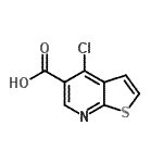 CAS#: 700844-19-5， 4-Chlorothieno[2,3-b]pyridine-5-carboxylic acid