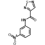 CAS#: 700851-11-2， N-(3-Nitrophenyl)-1,2,5-thiadiazole-3-carboxamide