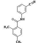 CAS 登录号：702649-27-2， N-(3-氰基苯基)-2,4-二甲基苯甲酰胺
