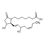 结构式 CAS# 7046-45-9, (8Xi,13E,17Z)-11,15-二羟基-9-氧代前列腺-13,17-二烯-1-酸