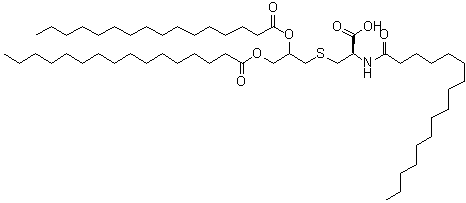 CAS#: 70512-46-8， S-[2,3-Bis(palmitoyloxy)propyl]-N-palmitoylcysteine