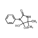 CAS 登录号：705282-60-6， 5,5-二羟基-4,4-二甲基-1-苯基-2-咪唑烷酮