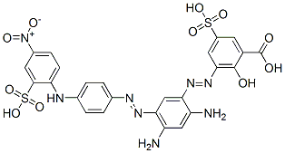 CAS#: 70660-45-6， 3-[[2,4-Diamino-5-[[4-(4-Nitro-2-Sulphoanilino)Phenyl]Azo]Phenyl]Azo]-5-Sulphosalicylic Acid