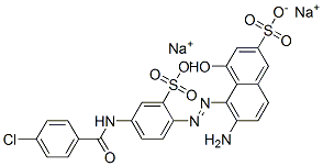CAS#: 70815-10-0， 6-Amino-5-[[4-[(4-Chlorobenzoyl) Amino]-2-Sulfophenyl]Azo]-4-Hydroxy-2-Naphthalenesulfonic Acid Disodium Salt
