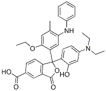 CAS#: 70815-13-3， 1-[4-(Diethylamino)-2-Hydroxyphenyl]-1-[2-Ethoxy-4-Methyl-5-(Phenylamino)Phenyl]-1,3-Dihydro-3-Oxo-5-Isobenzofurancarboxylic Acid
