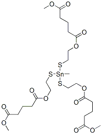 CAS#: 70942-29-9， Dimethyl 10-[[2-[(5-Methoxy-1,5-Dioxopentyl)Oxy]Ethyl]Thio]-10-Methyl-5,15-Dioxo-6,14-Dioxa-9,11-Dithia-10-Stannanonadecanedioate