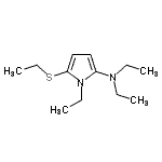 CAS#: 709644-47-3， N,N,1-Triethyl-5-(ethylsulfanyl)-1H-pyrrol-2-amine