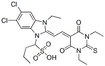 CAS#: 71130-53-5， 5,6-Dichloro-2-[2-[(1,3-Diethylhexahydro-4,6-Dioxo-2-Thioxopyrimidin)-5-Ylidene]Ethylidene]-3-Ethyl-2,3-Dihydro-1H-Benzimidazole-1-(1-Butanesulfonic Acid)