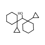 结构式 CAS# 71172-68-4, 二(1-环丙基环己基)甲醇