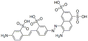 CAS#: 71205-48-6， 6-Amino-5-[[4-[2-(4-Amino-2-Sulfophenyl)Ethenyl]-3-Sulfophenyl]Azo]-1,3-Naphthalenedisulfonic Acid