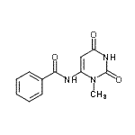 CAS#: 712286-96-9， N-(3-Methyl-2,6-dioxo-1,2,3,6-tetrahydro-4-pyrimidinyl)benzamide