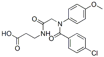 CAS#: 71455-85-1， 3-[[2-[(4-Chlorobenzoyl)-(4-Methoxyphenyl)Amino]Acetyl]Amino]Propanoic Acid
