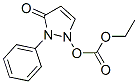 CAS 登录号：71486-50-5， 1,2-二氢-3-氧代-2-苯基-3H-吡唑-1-基乙基碳酸酯