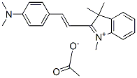 CAS#: 71598-17-9， 2-[2-[4-(Dimethylamino)Phenyl]Vinyl]-1,3,3-Trimethyl-3H-Indolium Acetate