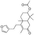 CAS#: 71641-12-8， 7-Acetoxy-4-[2-(3-Furyl)Ethyl]-4a,5,6,7,8,8a-Hexahydro-3,4a,8,8-Tetramethylnaphthalen-2(1H)-One
