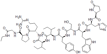 CAS#: 71779-20-9， 6-D-leucine-10-(N-ethylglycinamide)-Luteinizing hormone-releasing factor
