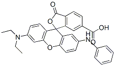 CAS 登录号：71799-71-8， 6'-(二乙基氨基)-3-氧代-2'-(苯基氨基)螺[异苯并呋喃-1(3H),9'-[9H]氧杂蒽]-6-羧酸