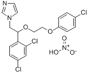 CAS 登录号：71821-41-5， 1-(2-(2-(4-氯苯氧基)乙氧基)-2-(2,4-二氯苯基)乙基)-1H-咪唑硝酸盐
