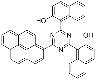 CAS 登录号：71832-82-1， 1,1'-[6-(芘-1-基)-1,3,5-三嗪-2,4-二基]二(2-萘酚)