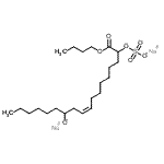 CAS#: 71873-02-4， Disodium (9Z)-1-butoxy-12-oxido-1-oxo-9-octadecen-2-yl sulfate