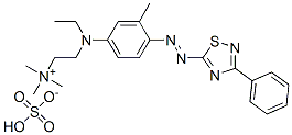 CAS#: 71873-55-7， [2-[Ethyl[3-Methyl-4-[(3-Phenyl-1,2,4-Thiadiazol-5-Yl)Azo]Phenyl]Amino]Ethyl]Trimethylammonium Hydrogen Sulphate