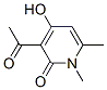 CAS#: 7202-55-3， 1,6-Dimethyl-3-Acetyl-4-Hydroxypyridine-2(1H)-One
