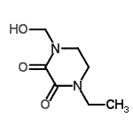 CAS#: 72325-04-3， 1-Ethyl-4-(hydroxymethyl)-2,3-piperazinedione