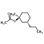 CAS#: 723340-92-9， (2R,4S)-4-Methyl-2-propyltetrahydro-2H-pyran-4-yl acetate