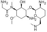 CAS 登录号：72503-79-8， 2-氨基-N-[(1S,2R,3R,4S,6S)-4-氨基-3-[(2R,3R,6S)-3-氨基-6-(甲基氨基甲基)四氢吡喃-2-基]氧基-2-羟基-6-甲氧基环己基]-N-甲基乙酰胺