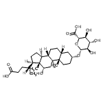 CAS#: 72504-58-6， (3alpha,5beta,12alpha)-12,24-Dihydroxy-24-oxocholan-3-yl beta-D-glucopyranosiduronic acid