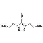 CAS#: 728037-90-9， 3-Ethoxy-5-(ethylsulfanyl)-1,2-thiazole-4-carbonitrile