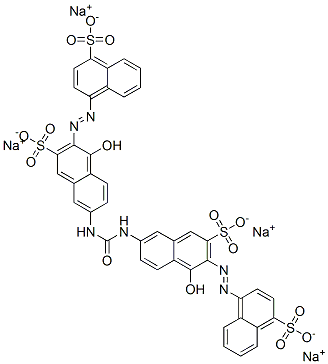 CAS#: 72845-31-9， 7,7-(Carbonyldiimino)Bis(4-Hydroxy-3-((4-Sulfo-1-Naphthalenyl)Azo)-2-Naphthalenesulfonic Acid Tetrasodium Salt