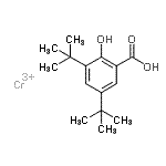 CAS#: 72869-85-3， 3,5-bis(1,1-dimethylethyl)-2-hydroxy-Benzoic acid chromium(3+) salt (1:1)