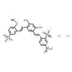 CAS#: 72906-17-3， Disodium 2-({2,4-dihydroxy-5-[(2-methoxy-5-sulfonatophenyl)diazenyl]phenyl}diazenyl)-5-nitrobenzenesulfonate