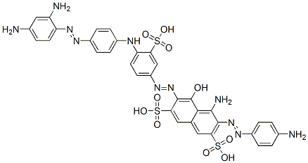 CAS#: 72939-52-7， (6E)-4-Amino-3-(4-Aminophenyl)Diazenyl-6-[[4-[[4-(2,4-Diaminophenyl)Diazenylphenyl]Amino]-3-Sulfophenyl]Hydrazinylidene]-5-Oxonaphthalene-2,7-Disulfonic Acid