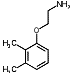 结构式 CAS# 72955-83-0, 2-(2,3-二甲基苯氧基)乙胺