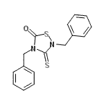 CAS 登录号：72966-20-2， 2,4-二苄基-3-硫代-1,2,4-噻二唑烷-5-酮