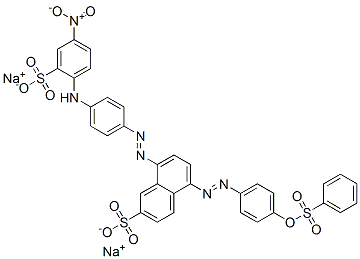 CAS#: 72986-61-9， Disodium 8-[4-[(4-Nitro-2-Sulfonatophenyl)Amino]Phenyl]Diazenyl-5-(4-Phenylsulfonyloxyphenyl)Diazenylnaphthalene-2-Sulfonate