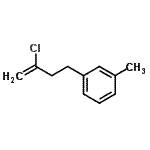 structure of CAS# 731772-17-1, 1-(3-Chloro-3-buten-1-yl)-3-methylbenzene;2-chloro-4-(3-methylphenyl)-1-butene;2-Chloro-4-(3-methylphenyl)but-1-ene;3-(3-Chlorobut-3-en-1-yl)toluene