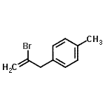 结构式 CAS# 731772-21-7, 1-(2-溴-2-丙烯-1-基)-4-甲基苯