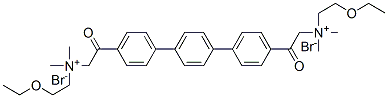 CAS 登录号：73206-30-1， 2-乙氧基乙基-[2-[4-[4-[4-[2-(2-乙氧基乙基-二甲基铵基)乙酰基]苯基]苯基]苯基]-2-氧代乙基]-二甲基铵二溴化物